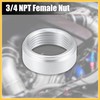 REPAIROCK 3/4 Inch NPT Female Nut Threaded Insert Weldable Aluminum