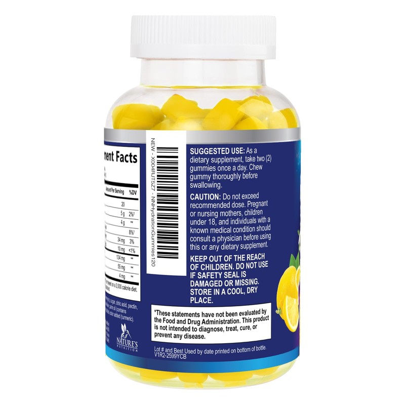 Hydration Electrolyte Gummies - Daily Liquid Replenisher Gummy - Advanced