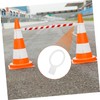 BUGUUYO 6pcs Retractable Traffic Cone Bar Connectors Flexible Rings for