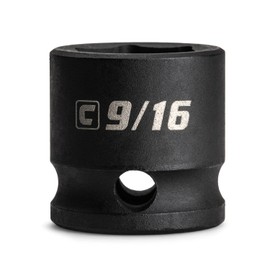 Capri Tools 9/16 in. Stubby Impact Socket, 3/8 in. Drive, 6 Point, SAE