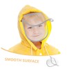 Baluue 2pcs Clear Raincoat Hat Shield Visor Detachable Rain Poncho