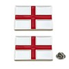 Lesonwo Pack of 2 England Flag Pin Badges, St. George's