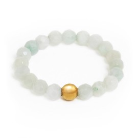 BERGERLIN Genuine Natural Stone Ring with Gold Pearl – Ring for Men and Women – Certification of Authenticity, Natural stone, natural stone