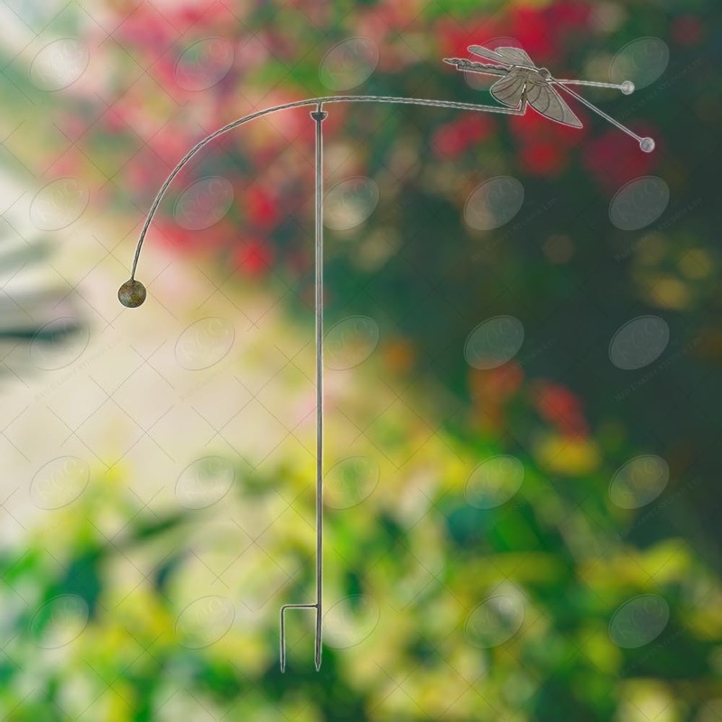 Red Carpet Studios Balancing Metal Garden Rocker Wind Sculpture, 44-Inch,