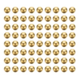 uxcell 120pcs Precision Solid Brass Bearing Balls 1/8" Industrial Brass Ball Spheres for Machinery, Automotive, and DIY