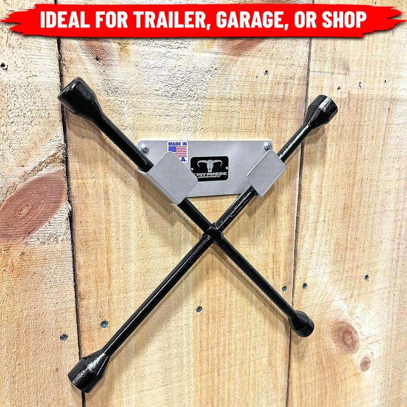 Pit Posse PP3365 Lug Nut Wrench Holder with Spare Tire