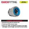 QuickFitting 3/4 inch Junction Box Connector | Push Install PVC