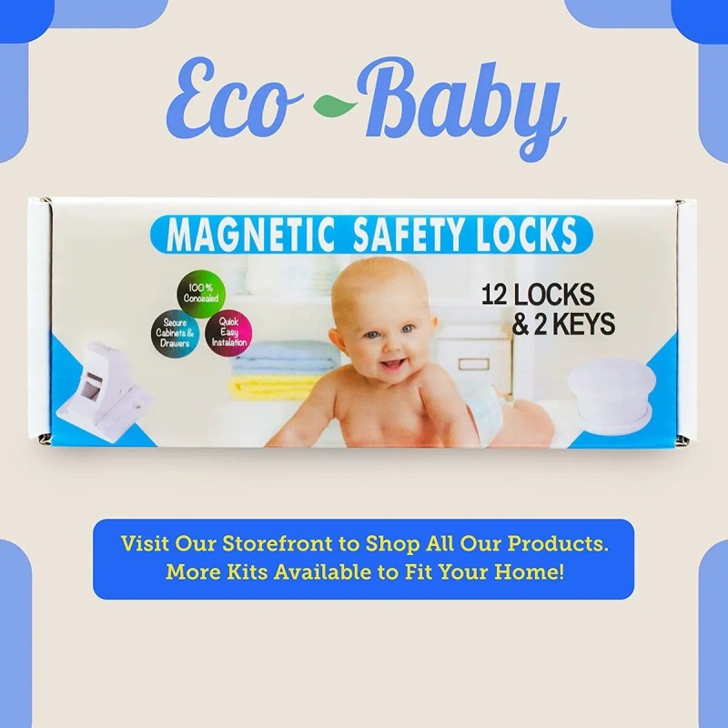 Eco-baby Cierre Magnético De Seguridad Para Cajones Y Arm...