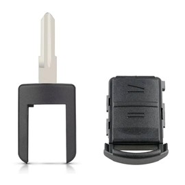 2 Button Car Key for Vauxhall Corsa C Meriva Astra Combo Agila Car Key Fob HU43/HU100/HU46/YM28 Blade Key Fob Case Key Car Accessories (HU46)