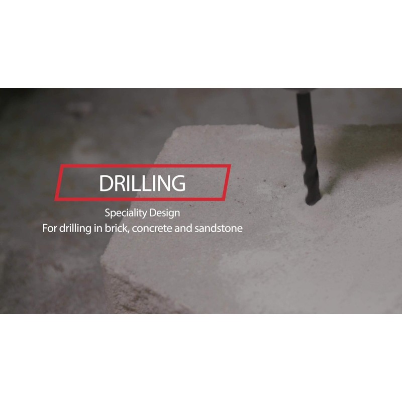 Drill America 1" x 18" Carbide Tipped Masonry Drill Bit,