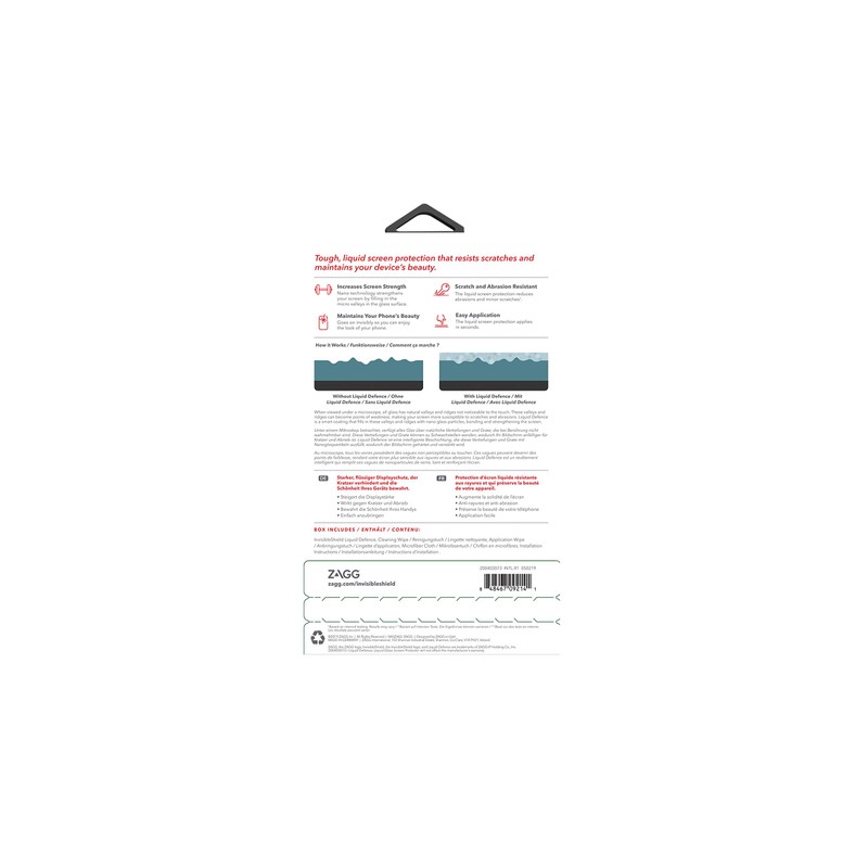 invisibleSHIELD ZAGG Liquid Defence Universal for Smart watches, Smartphones and