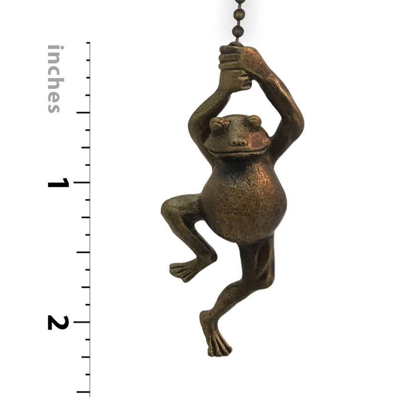 Royal Designs, Inc. Swinging Frog Fan Pull Chain (Antique Brass