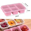 TOUKBEAU Snack Containers, [2 Pack] Bento Snack Box with 5