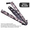 Skull Butterfly Trainer Training Dull Tool Metal knife Practice Stainless