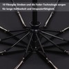 SWEETIME Compact umbrella, storm-proof with automatic open/close, portable umbrella with