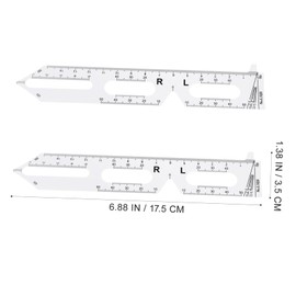 PACKOVE 2pcs Pupil Distance Measure Ruler Pupillometer for Eyeglasses Precision Eye Pd Ruler Soft Scale