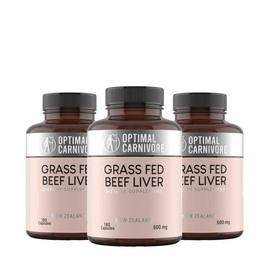 Grass Fed Beef Liver Capsules, Grassfed Beef Liver Supplement, Desiccated Beef Liver Capsules, Beef Liver Supplement Grass Fed, Dessicated Liver Supplement, Freeze Dried Liver, Beef Liver Pills - size: 3 Bottles in Pack