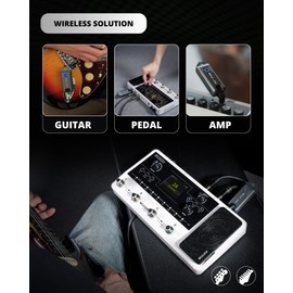 MOOER Air P05 Wireless System Instruments Tansmitter and Reciever for Electric Guitar, Bass, Acoustic Guitar, Audio Mixer, Amplifier, Pedalboard with 1/4" Instruments Plug