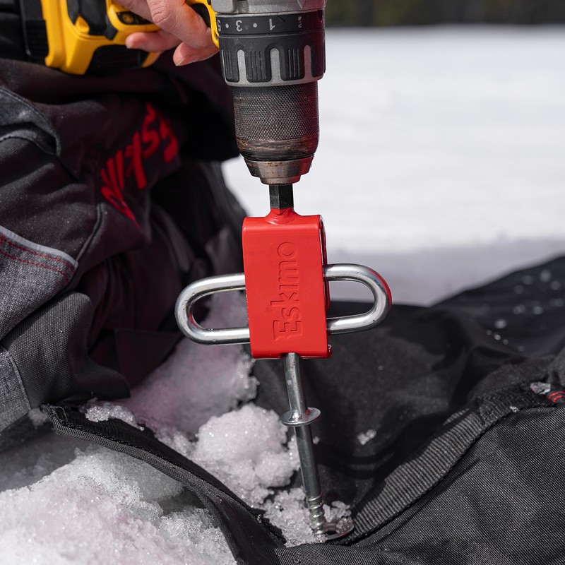 Eskimo 42494 Quick Connect Kit, Drill-Adaptive Augers, Red