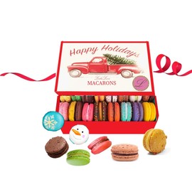 LeilaLove Macarons - 10 Macarons in Holiday gift box