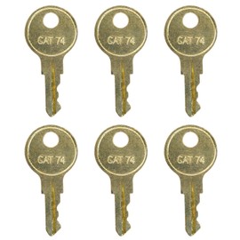 Dispenser Keys CAT74 for 33043 Toilet Paper Towel Janitor Cat 74 Dispenser (Pack of 6)