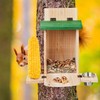 Relaxdays Squirrel Feeder Construction Kit, Wood, Squirrel Feeder with Corn