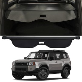 VIWINLA Retractable Trunk Cover Compatible with GX550 2024 2025 Toyota Land Cruiser Cargo Cover Rear Trunk Security Cover Land Cruiser 2024 2025 GX550 Accessories Privacy Screen Cover