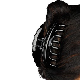 BHARATGAURAV Pack of 3 Pcs Black Jaw Clips Butterfly Hair Claw Big-size Black Color Imported Rubber Material Butterfly Hair Clips For Women