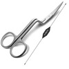 XTRM CRAFT 6 Inch Double Curved Scissors – Professional Grade,
