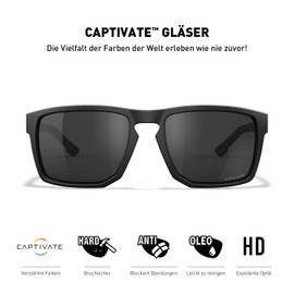 Wiley X │ WX Founder | Men's Sunglasses │ Ideal for Outdoor Activities | Sports Cycling Glasses Running Glasses Fishing Hiking │ Sports Glasses │ 100% UVA/UVB Protection