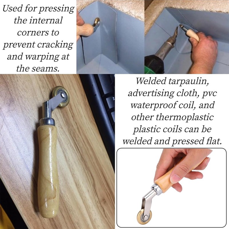 Laroal Handheld Roller Waterproof Membrane Material Corner Seam Brass Press