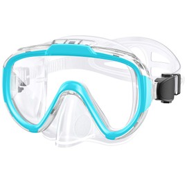 Zeligerstar Kids Snorkel Mask, 180° Panoramic View Diving Mask, Anti-Fog Swimming Mask with UV Protection Lens, Anti-Leak Kids Swimming Goggles for Boys Girls Youth 6-14