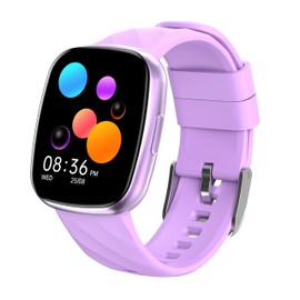 AYATAHA Smartwatch for Kids, Smartwatch Fitness Tracker for Boys Girls, Children's Activity Watch 37 Sports Modes SMS Notification, Full Touchscreen for Boys Girls IP67, Purple