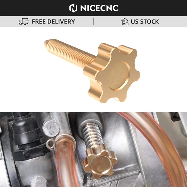 NICECNC CNC Carburetor Idle Screw Adjuster Brass For Yamaha YZ65