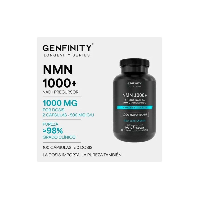 Nmn Ultra Pure - 1,000mg Por Dosis - 100 Cáps