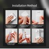 LANNEAS Electronic Toothbrush Holder Wall Mounted for Bathroom,Adhesive Toothbrush Holder,Toothbrush