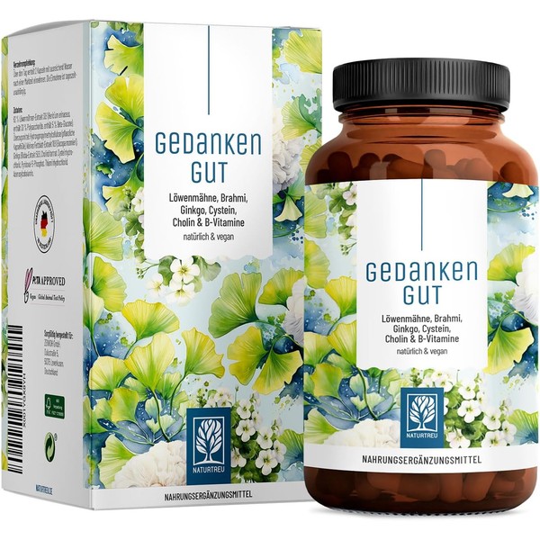 NATURTREU® Gedankengut Lion Mane Mushroom & Ginkgo Biloba Complex -