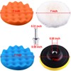 SIQUK 26 Pieces Car Polisher Buffing Pads 7 Inch Car