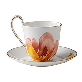 Royal Copenhagen Flora Cup & Saucer 9Oz Magnolia