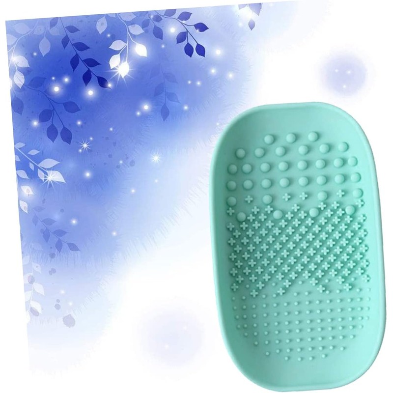 DOITOOL Limpia Brochas de Maquillaje de Silicona Verde Placa de