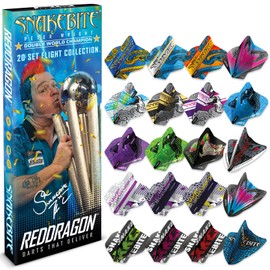 RED DRAGON Peter Wright Snakebite DWC Flight Collection - 20 Sets of Dart Flights (60 Flights in Total)