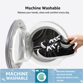 STQ Slip On Canvas Shoes for Womens Comfy Casual Fashion Soft Sneakers Black US 8