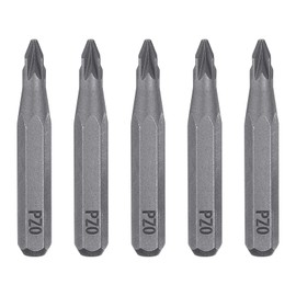 HARFINGTON 5pcs PZ0 Screwdriver Bit 5/32" Hex Shank 28mm Length S2 Steel Magnetic Phillips Slotted Hex Screw Driver Bits for Electric Manual Screwdrivers Precision Repair