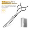 FOGOSP Curved Thinning Shears 7'' Curve Fluffers Scissors Professional Curved