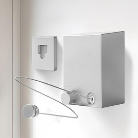 Retractable Clothesline, Retractable Clothesline Indoor, Stainless Steel Travel Clothesline, Not Sagging, Suitable for Balconies, Courtyards, Laundry Rooms, RVs, Yachts, etc - Colour: Gold