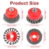 RUCUDIM Wire Brush Angle Grinder Flex, Cup Brush Angle Grinder,