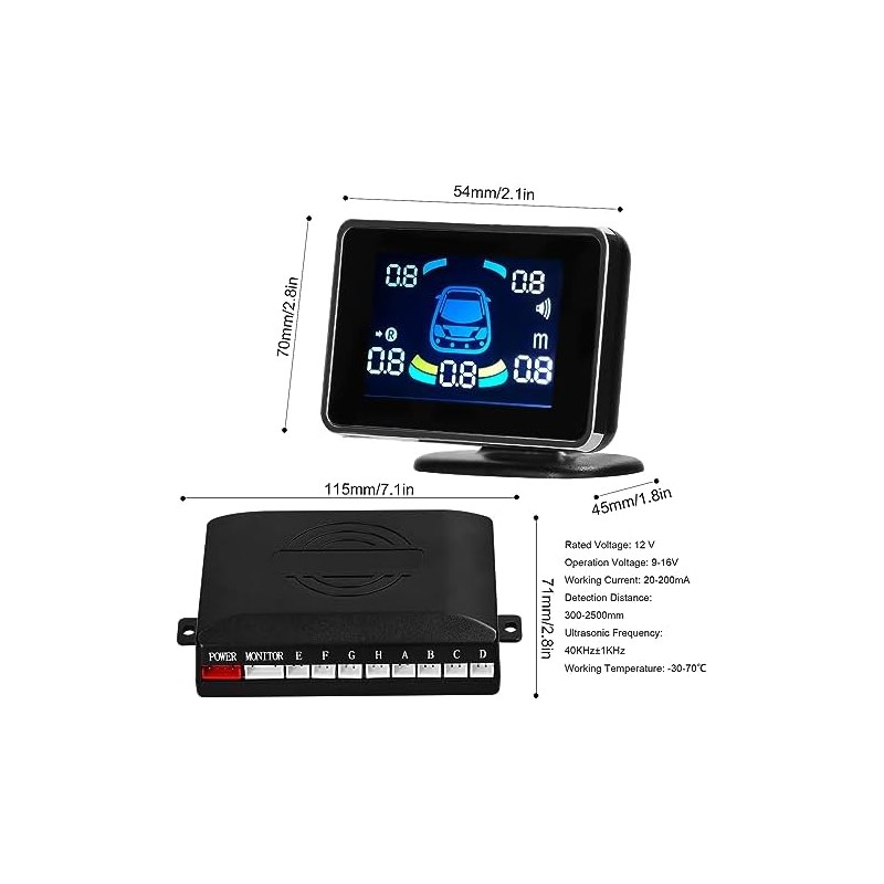 Shkalacar - Sistema de radar de sensor de estacionamiento de