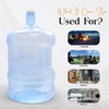 Alpine Cuisine Plastic 5 Gallon Water Bottle with Cap PVC