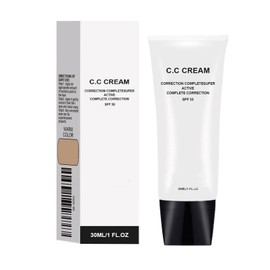 Face Primer Concealer,Feuchtigkeitsspendende Hautabdeckung vor dem Make-up, spf 50 Feuchtigkeitsspendende Grundierung,Natürliche Hautfarbe Foundation,Ölkontrolle&gleichmäßiger Hautton CC Creme