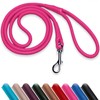 OOPSDOGGY Rolled Leather Dog Lead 6ft Heavy Duty Training Leash